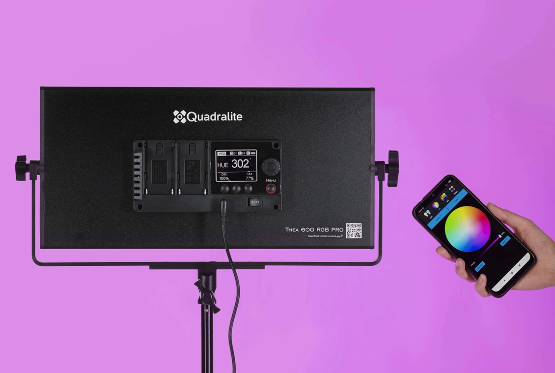 Quadralite Panel LED Thea 600 RGB PRO